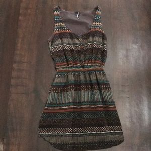 O’Neill brown printed dress